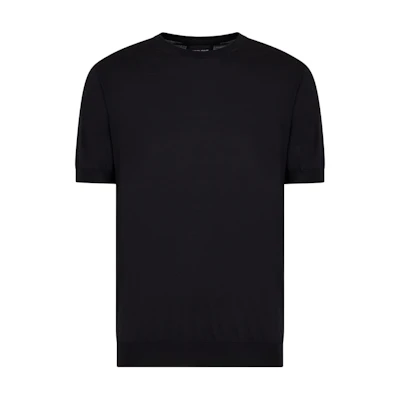 Giorgio Armani SS22 Loose Fit Crew Neck Black T-Shirt 3HSM38-SM63Z-UC99