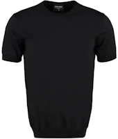 Order Giorgio Armani SS22 寬鬆版型黑色圓領T恤 3HSM38-SM63Z-UC99
