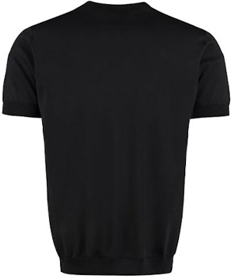 Giorgio Armani SS22 Camiseta Negra Cuello Redondo Corte Holgado. 3HSM38-SM63Z-UC99 Lookbook Giorgio Armani SS22 Camiseta Negra Cuello Redondo Corte Holgado. 3HSM38-SM63Z-UC99