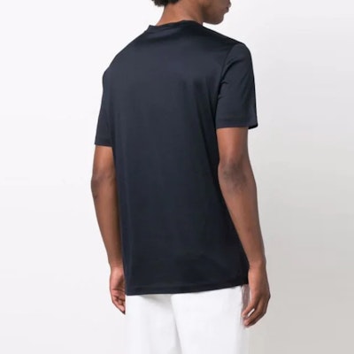 GIORGIO ARMANI SS22 半透视纯色圆领T恤 夜蓝色 3KSM77-SJZHZ-UBWF Shop GIORGIO ARMANI SS22 半透视纯色圆领T恤 夜蓝色 3KSM77-SJZHZ-UBWF