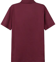Lookbook Giorgio Armani SS22 半透明純色磚紅色 Polo 衫 3KSF74-SJZHZ-U5VA
