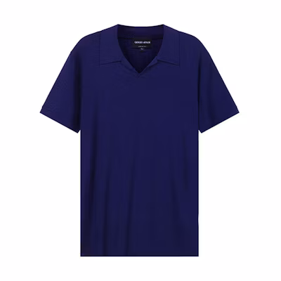 GIORGIO ARMANI SS22 Slim Fit Polo Shirt Deep Navy Blue 3GSF51-SJP4Z-UA3Z