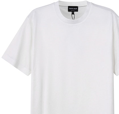 GIORGIO ARMANI SS22 白色純色圓領短袖T恤 3KSM77-SJZHZ-U13Q Details for GIORGIO ARMANI SS22 白色純色圓領短袖T恤 3KSM77-SJZHZ-U13Q