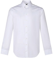 GIORGIO ARMANI SS22 White Solid Cotton Long-Sleeve Shirt 8WGCCZ98-TZ065-U0BN GIORGIO ARMANI SS22 White Solid Cotton Long-Sleeve Shirt 8WGCCZ98-TZ065-U0BN