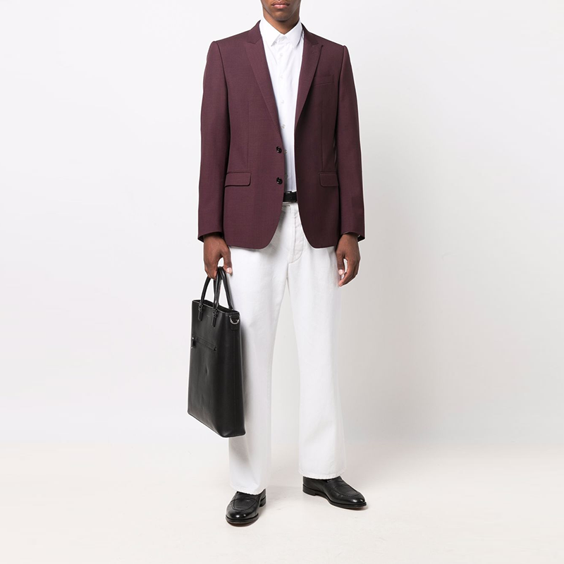 Shop GIORGIO ARMANI SS22 Kemeja Lengan Panjang Putih Katun Solid. 8WGCCZ98-TZ065-U0BN