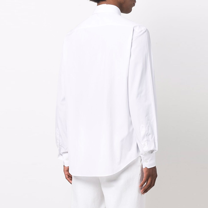 Purchase GIORGIO ARMANI SS22 Kemeja Lengan Panjang Putih Katun Solid. 8WGCCZ98-TZ065-U0BN