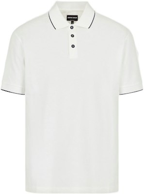 GIORGIO ARMANI SS22 White Solid Color Short Sleeve Polo Shirt 3KSF75SJMZZ-U090 Buy GIORGIO ARMANI SS22 White Solid Color Short Sleeve Polo Shirt 3KSF75SJMZZ-U090