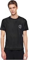 Purchase Giorgio Armani SS23 黑色網眼短袖T恤 刺繡Logo 3RSM90-SJFJZ-UC99