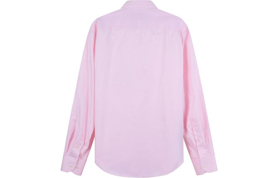 Lookbook GIORGIO ARMANI SS23 淡紫色純棉直筒長袖襯衫 8WGCCZMN-TZ064-UAMC