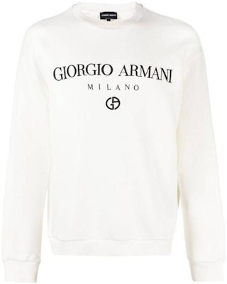 GIORGIO ARMANI SS23 Logo Print Raglan Crewneck Sweatshirt Putih 3RSM67-SJPHZ-U13Q Order GIORGIO ARMANI SS23 Logo Print Raglan Crewneck Sweatshirt Putih 3RSM67-SJPHZ-U13Q