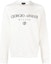 Order GIORGIO ARMANI SS23 Logo Print Raglan Crewneck Sweatshirt Putih 3RSM67-SJPHZ-U13Q