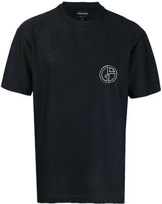 乔治阿玛尼SS23午夜蓝标志刺绣网眼T恤 3RSM90-SJFJZ-UBUV Order 乔治阿玛尼SS23午夜蓝标志刺绣网眼T恤 3RSM90-SJFJZ-UBUV