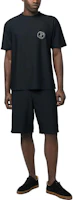 Lookbook GIORGIO ARMANI SS23 Midnight Blue Logo Embroidered Mesh T-Shirt. 3RSM90-SJFJZ-UBUV