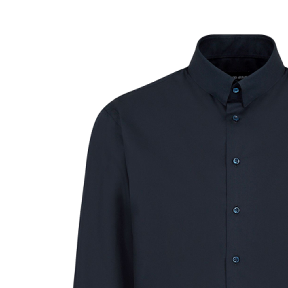 Sizing GIORGIO ARMANI SS23 Kemeja Kasual Lengan Panjang Polos Single-Breasted. 8WGCCZMH-TZ069-1UBSG