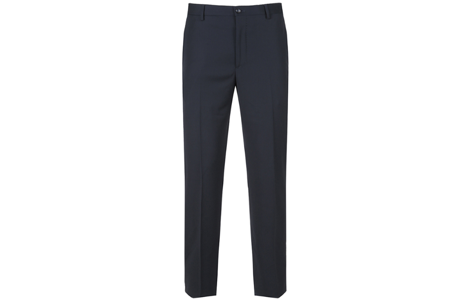 GIORGIO ARMANI SS23  Solid Mid-Rise Straight-Leg Suit Pants Navy Blue 8WGPP00B-T0075-UBUV