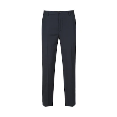 GIORGIO ARMANI SS23 Solid Mid-Rise Straight-Leg Suit Pants Navy Blue 8WGPP00B-T0075-UBUV