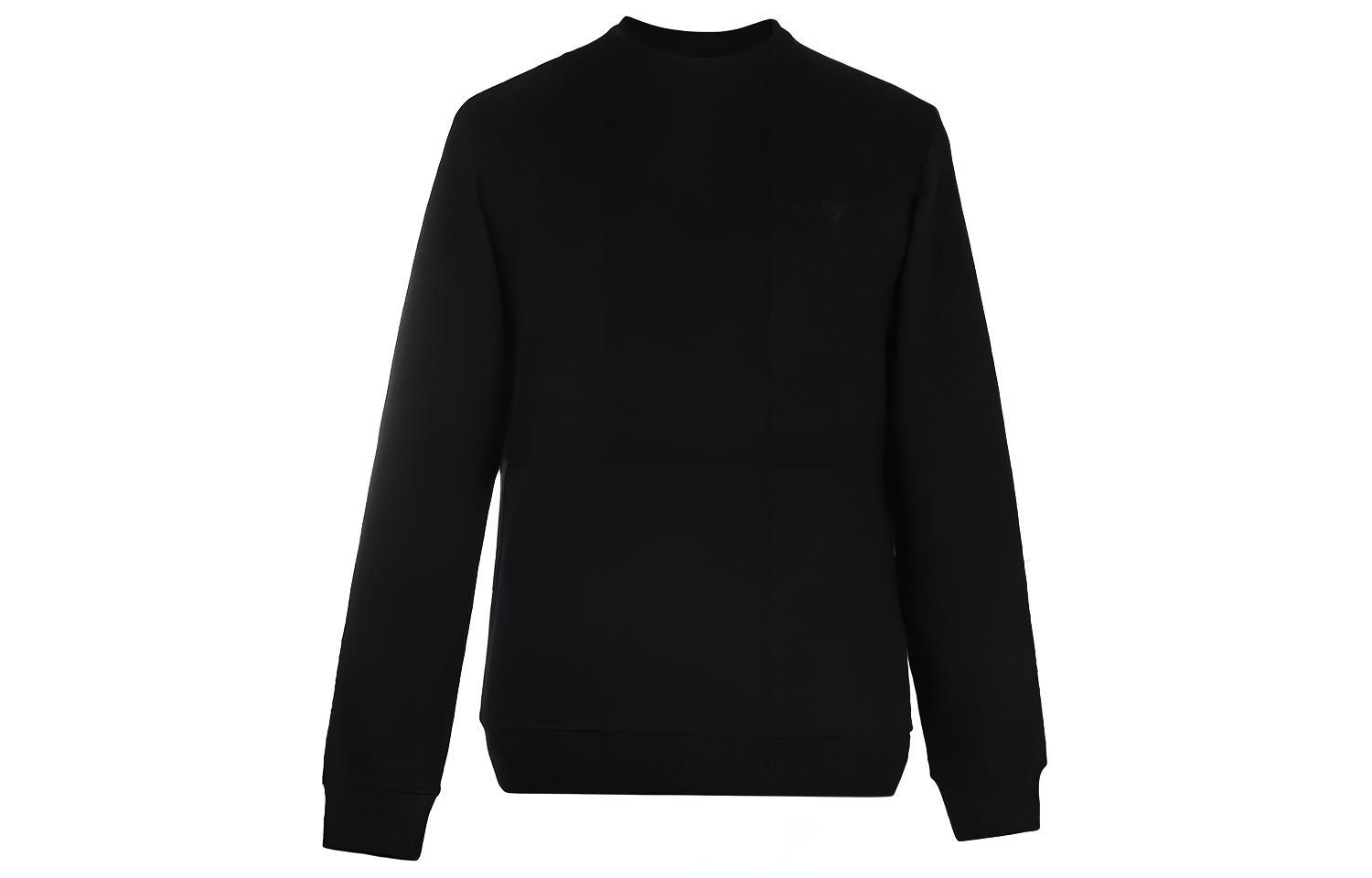 Giorgio Armani SS23 Black Solid Pullover Sweatshirt 8N6M16-6J07Z-1200