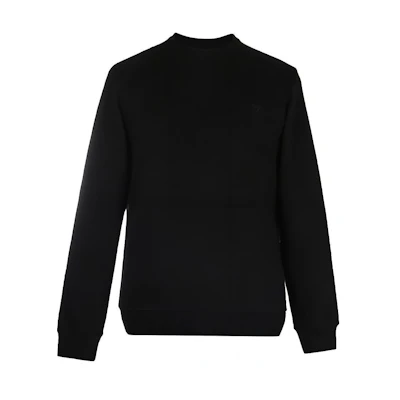 Giorgio Armani SS23 Black Solid Pullover Sweatshirt 8N6M16-6J07Z-1200