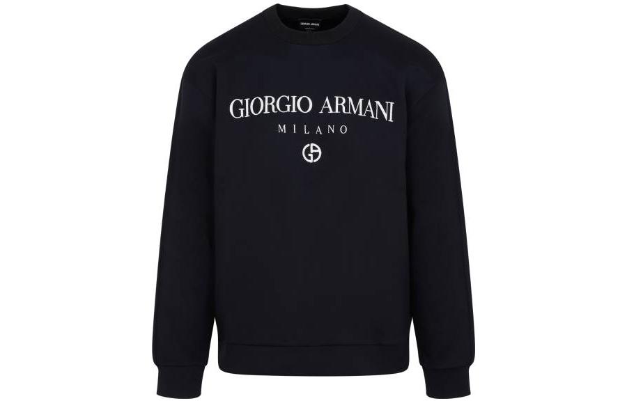 GIORGIO ARMANI SS23 Logo Print Raglan Sweatshirt  Black. 3RSM67-SJPHZ-UBWZ 圖 2