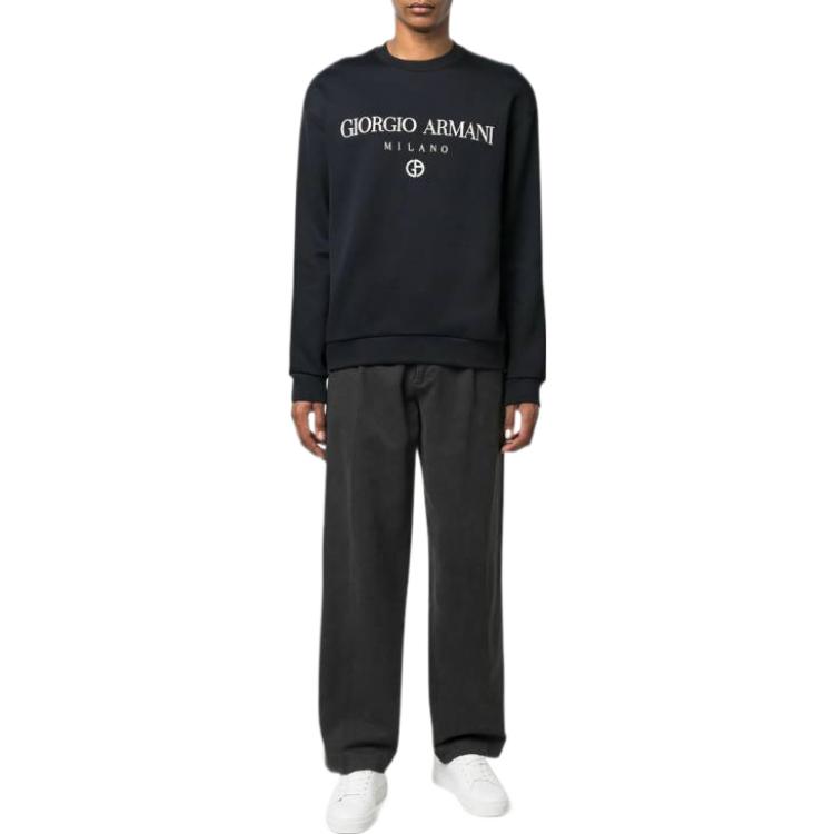 GIORGIO ARMANI SS23 Logo Print Raglan Sweatshirt  Black. 3RSM67-SJPHZ-UBWZ 圖 3