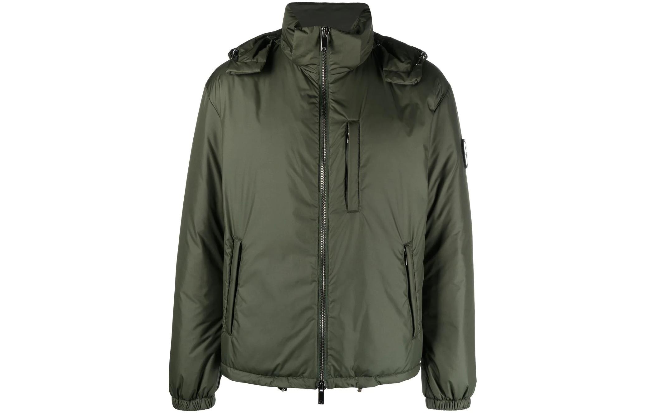 Giorgio Armani SS23 Solid Color Zip-Up Hoodie Jacket 6KSB6B-SN93Z-U8Q0