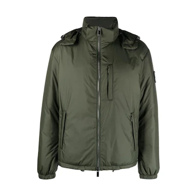 Giorgio Armani SS23 Solid Color Zip-Up Hoodie Jacket 6KSB6B-SN93Z-U8Q0