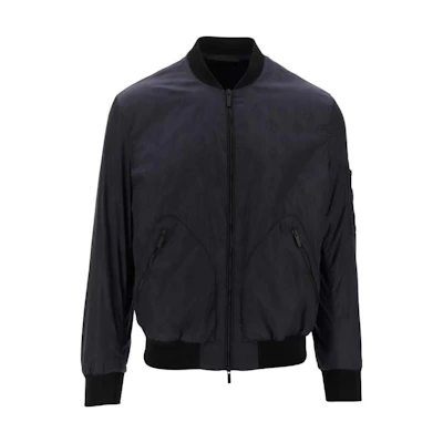 Giorgio Armani SS23 Solid Navy Zip-Up Jacket 3SGOB09-4T03UJ-FBVN