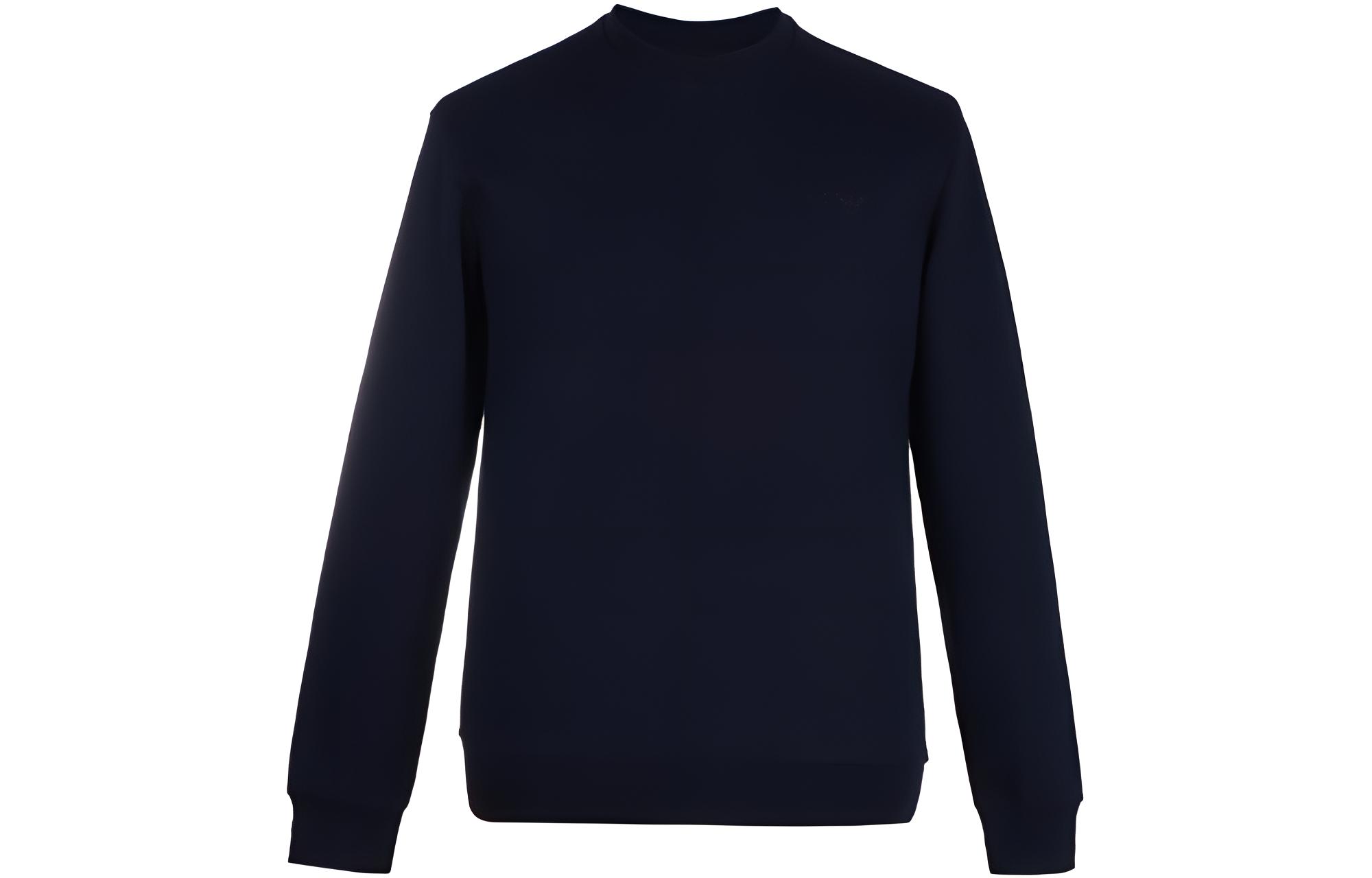 Giorgio Armani SS23 Solid Pullover Sweatshirt Deep Blue 8N6M16-6J07Z-0543