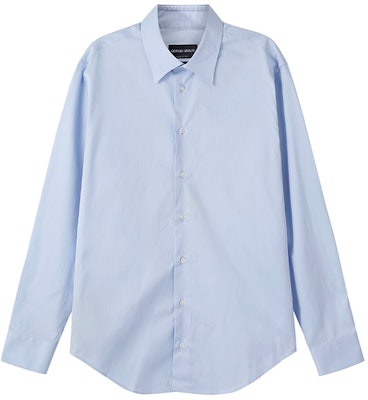 ジョルジオ アルマーニ SS24 ライトブルー 長袖 ボタンアップシャツ 1WGCCZ70-TZ069-U9T9 Order ジョルジオ アルマーニ SS24 ライトブルー 長袖 ボタンアップシャツ 1WGCCZ70-TZ069-U9T9