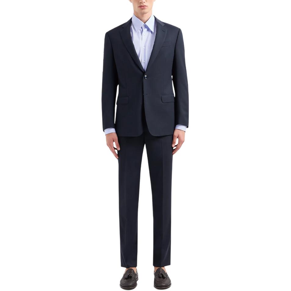 Lookbook Giorgio Armani Traje Azul Marino Sólido de Primavera/Verano 2024 GM000007-TE10047-UB109