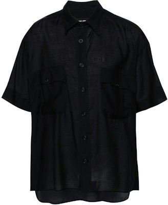 GIORGIO ARMANI SS24 Midnight Blue Loose Short Sleeve Shirt for Men 4SGCC0A7-T03K4-UBWF Buy GIORGIO ARMANI SS24 Midnight Blue Loose Short Sleeve Shirt for Men 4SGCC0A7-T03K4-UBWF