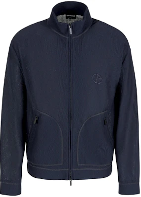Giorgio Armani SS24 海軍藍刺繡標誌拉鍊外套 3DSB72-SJFJZ-UBUV Buy Giorgio Armani SS24 海軍藍刺繡標誌拉鍊外套 3DSB72-SJFJZ-UBUV