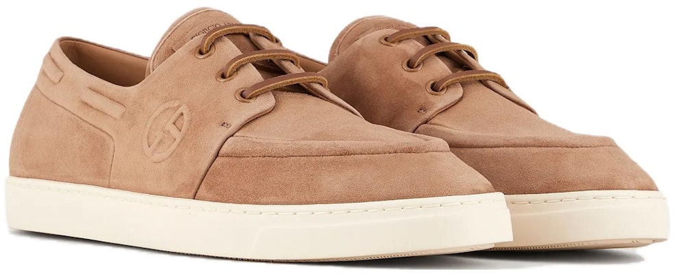 Giorgio Armani Suede Round Toe Low-Top Sneaker 'Brown' X2X167XF686100085 Order Giorgio Armani Suede Round Toe Low-Top Sneaker 'Brown' X2X167XF686100085