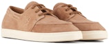 Order Giorgio Armani Suede Kasut Low-Top Hujung Bulat 'Coklat'. X2X167XF686100085