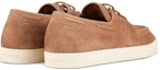 Lookbook Giorgio Armani Suede Kasut Low-Top Hujung Bulat 'Coklat'. X2X167XF686100085