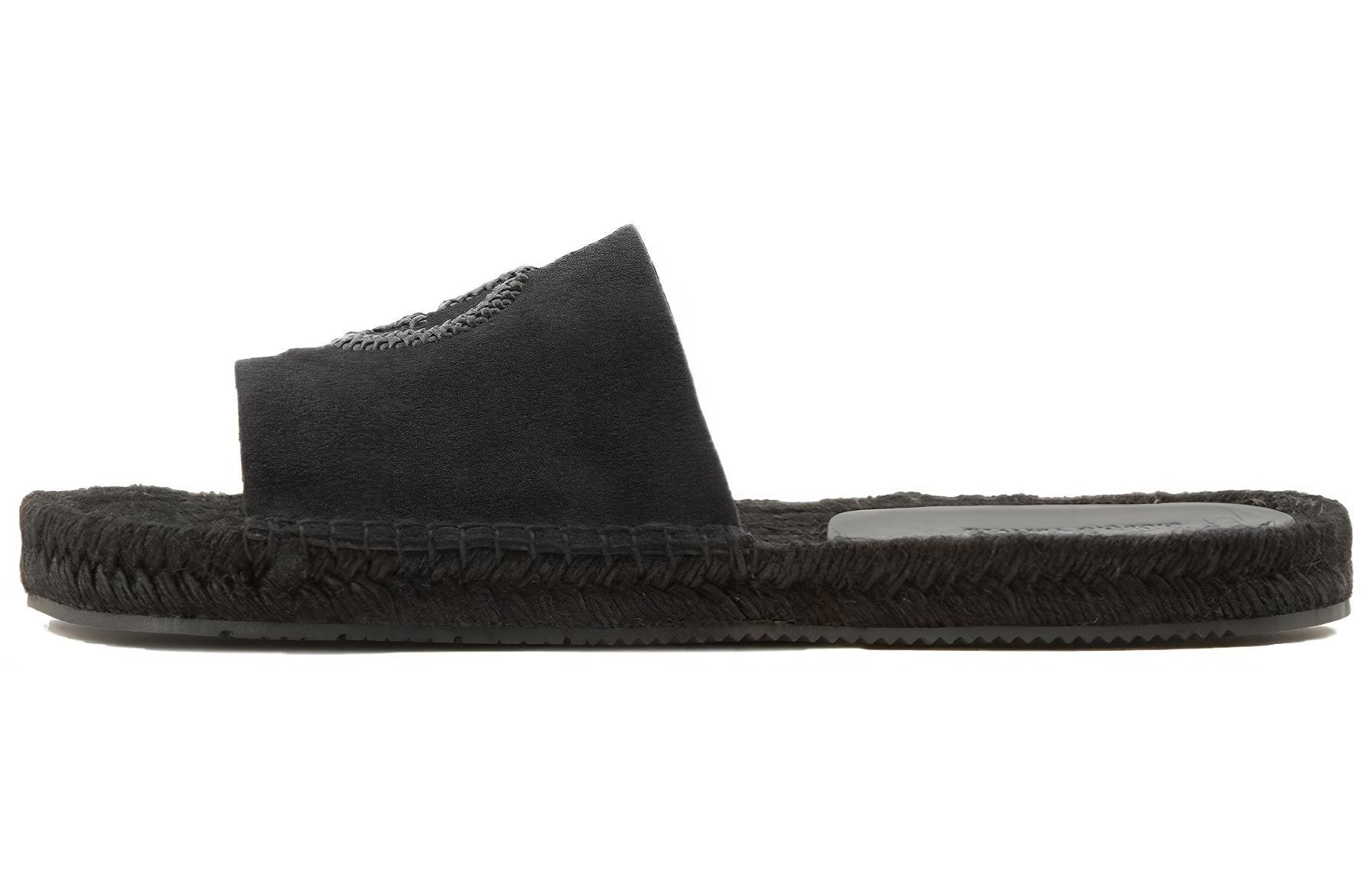 Giorgio Armani Velvet Slides 'Black Comfort' X2S028XN9111E553