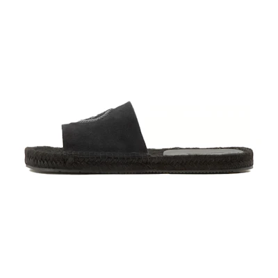 Giorgio Armani Velvet Slides 'Black CMFT'