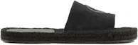 Order Giorgio Armani Velvet Slides 'Black Comfort' X2S028XN9111E553