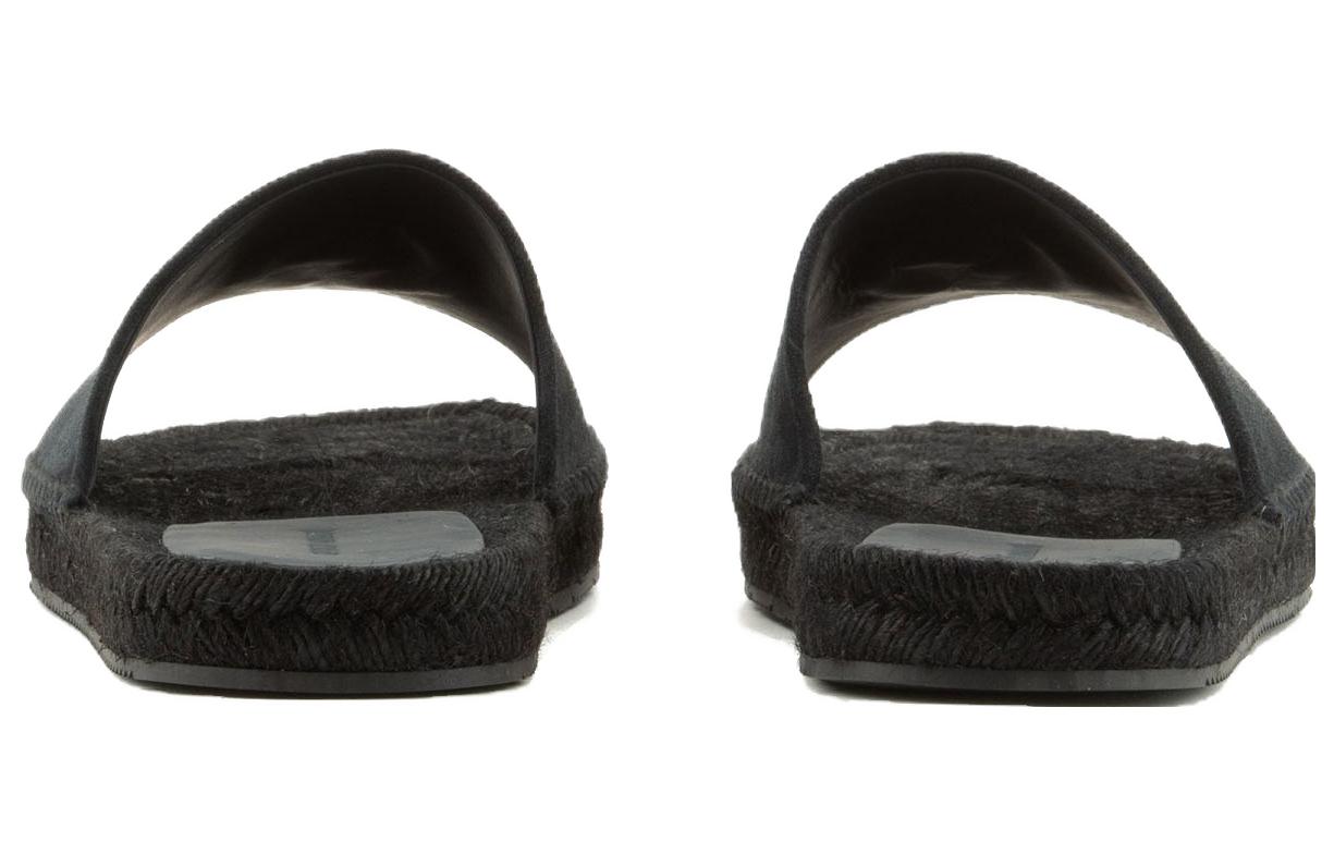 Shop Giorgio Armani Velvet Slides 'Black Comfort' X2S028XN9111E553