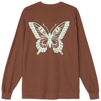 Girls Don't Cry Butterfly L/S T-Shirt Brown Order Girls Don't Cry Butterfly L/S T-Shirt Brown