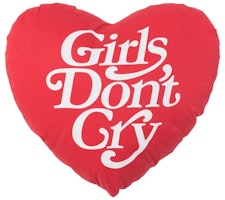 Girls Don't Cry Heart Shape Pillow Red Girls Don't Cry Heart Shape Pillow Red