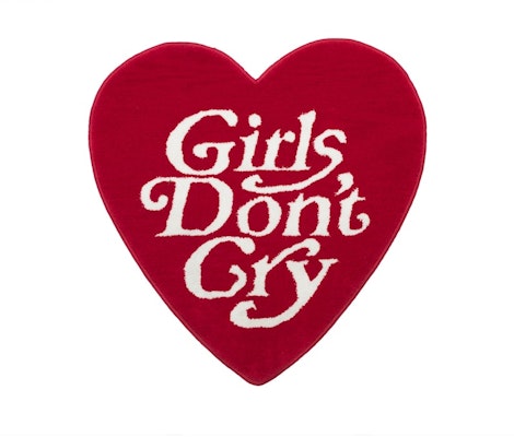 Girls Don't Cry Heart Shape Rug Red Buy Girls Don't Cry Heart Shape Rug Red