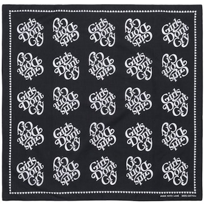 Girls Don't Cry Logo Bandana Black Buy Girls Don't Cry Logo Bandana Black