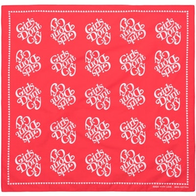 Girls Don't Cry Logo Bandana Red Buy Girls Don't Cry Logo Bandana Red