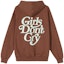 Order Girls Don't Cry Logo Hoody Brown