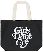 Girls Don't Cry Logo Tote Bag Black Girls Don't Cry Logo Tote Bag Black