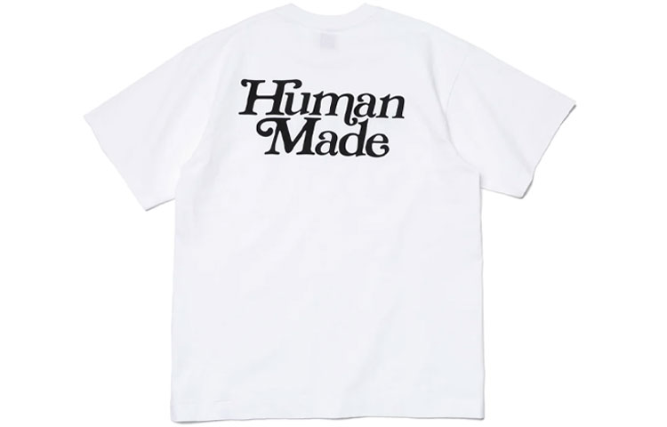 Lookbook Girls Don''t Cry x HUMAN MADE Logo Grafik Uniseks Baju-T Lengan Pendek. XX25TE021