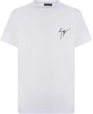 ジュゼッペ・ザノッティ 白 半袖Tシャツ 刺繍ロゴ IRU0007002 Buy ジュゼッペ・ザノッティ 白 半袖Tシャツ 刺繍ロゴ IRU0007002