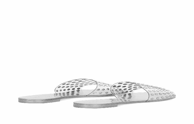 Giuseppe Zanotti Adelia Crystal-Embellished Slides 'White' 圖 12