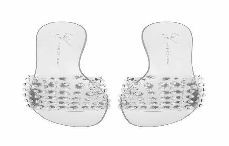 Giuseppe Zanotti Adelia Crystal-Embellished Slides 'White' 圖 13